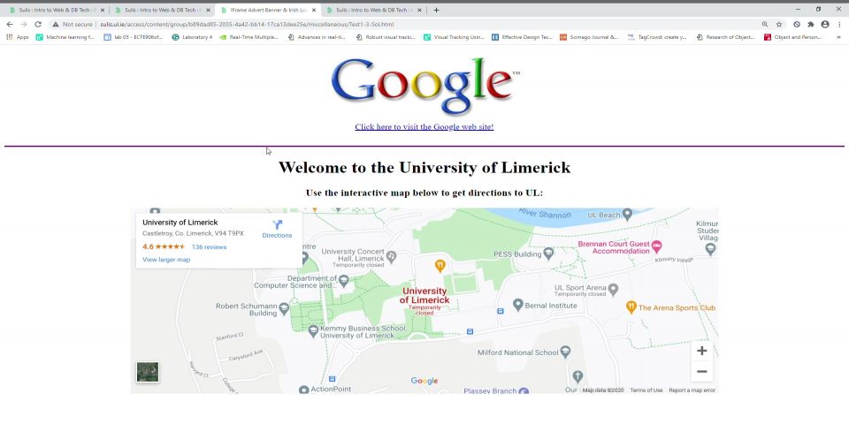 IFrame Advert Banner _ Irish Local Time - Google Chrome 2020-09-09 13 ...